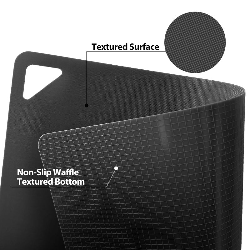 WK Flexible Plastic Cutting Boards Mats for Kitchen, Flexible Non Slip Cutting Mat, Thin Cutting Sheets, BPA Free, Dishwasher Safe, Multi Sizes - Image 2