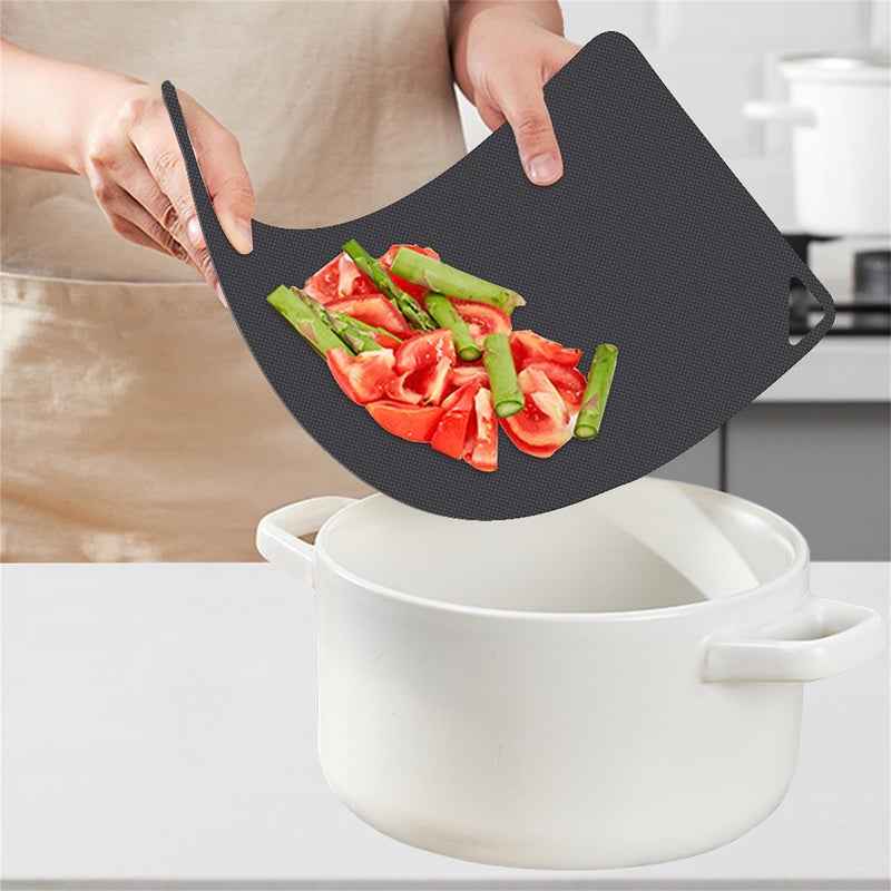WK Flexible Plastic Cutting Boards Mats for Kitchen, Flexible Non Slip Cutting Mat, Thin Cutting Sheets, BPA Free, Dishwasher Safe, Multi Sizes - Image 4