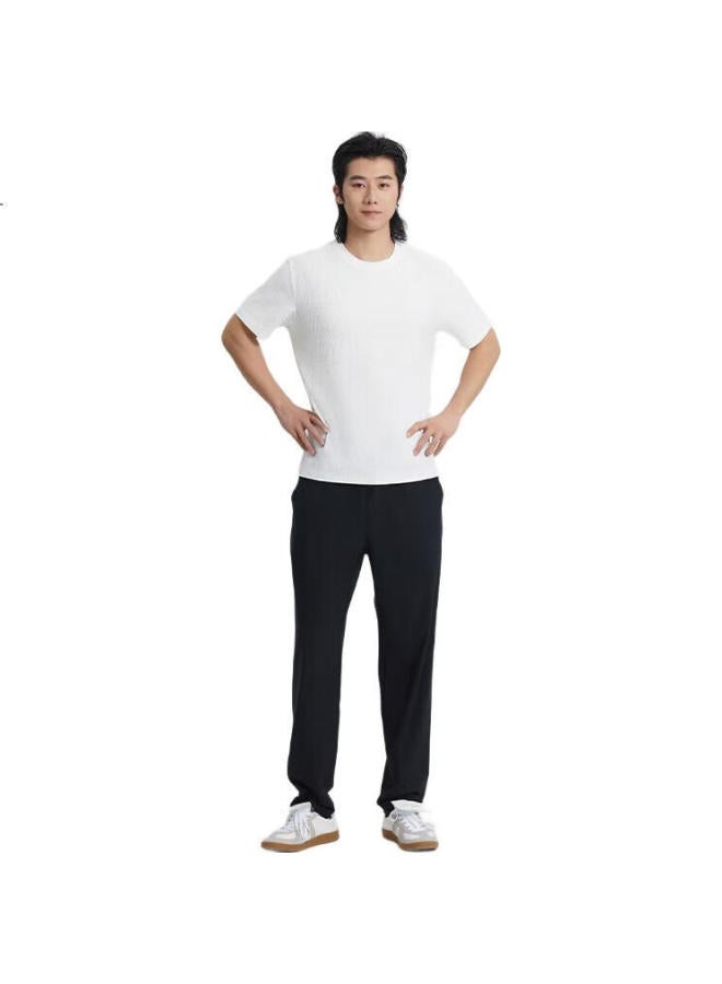ASK Wendao Soft Oxygen Travel Pants Casual Sports Elastic Cool Thin Breathable Straight Pants W6815 Black 2Xl - Image 1