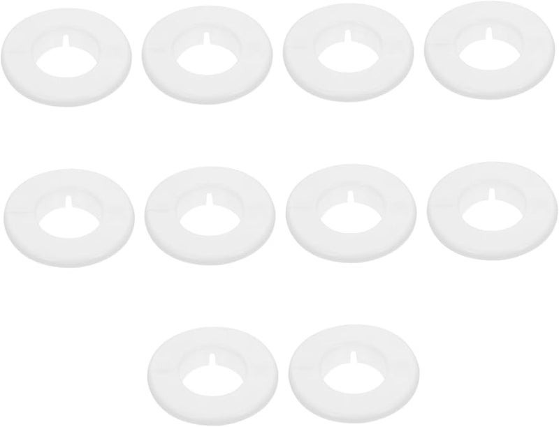 هياليفتي 10 قطعة غطاء فتحة مكيف الهواء الأبيض، تركيب سهل بالقفل - Image 1