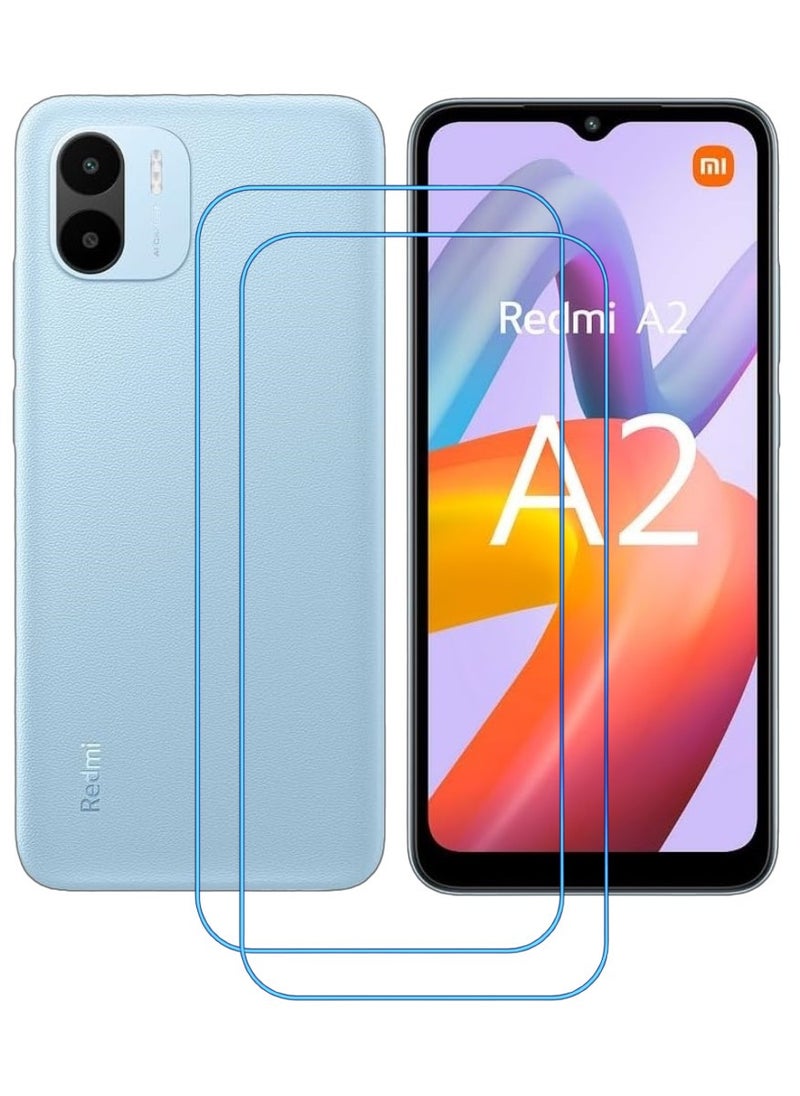 ACLIX 2 Pieces Antistatic ESD Dustproof Premium Quality High Definition Clear Tempered Glass Screen Protector Designed For Xiaomi Redmi A2+ - Image 1