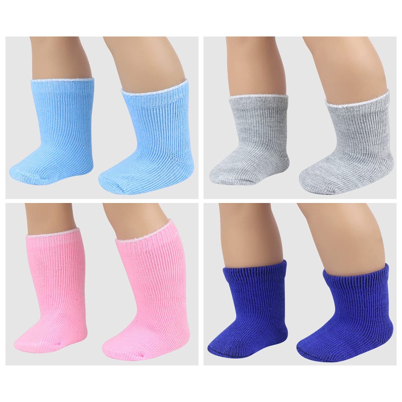 Ecore Fun 18 Inch Girl Doll Accessories Includes 9 Pairs of Shoes and 4 Pairs of Random Color Socks Fit for 18 Inch Girl Doll - Sandals, Casual Shoes, Canvas Shoes, Roller Skates ect - Image 4