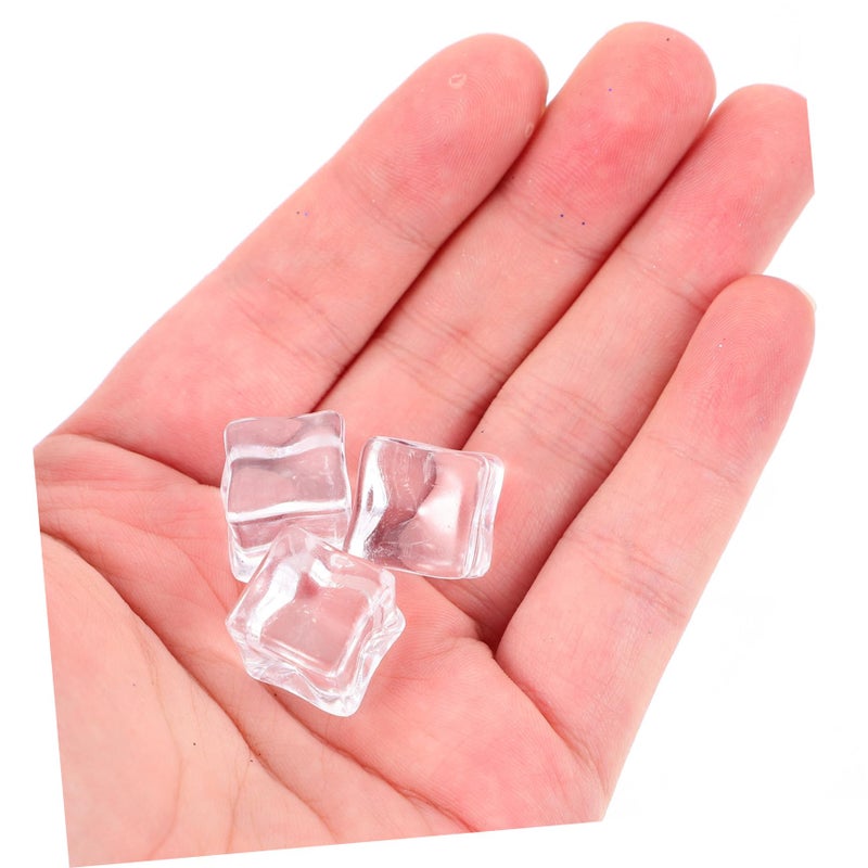 Reusable Realistic Faux Ice Cubes 200Pcs Irregular Shape For Drinks Party Decorations Photography Props - Image 4