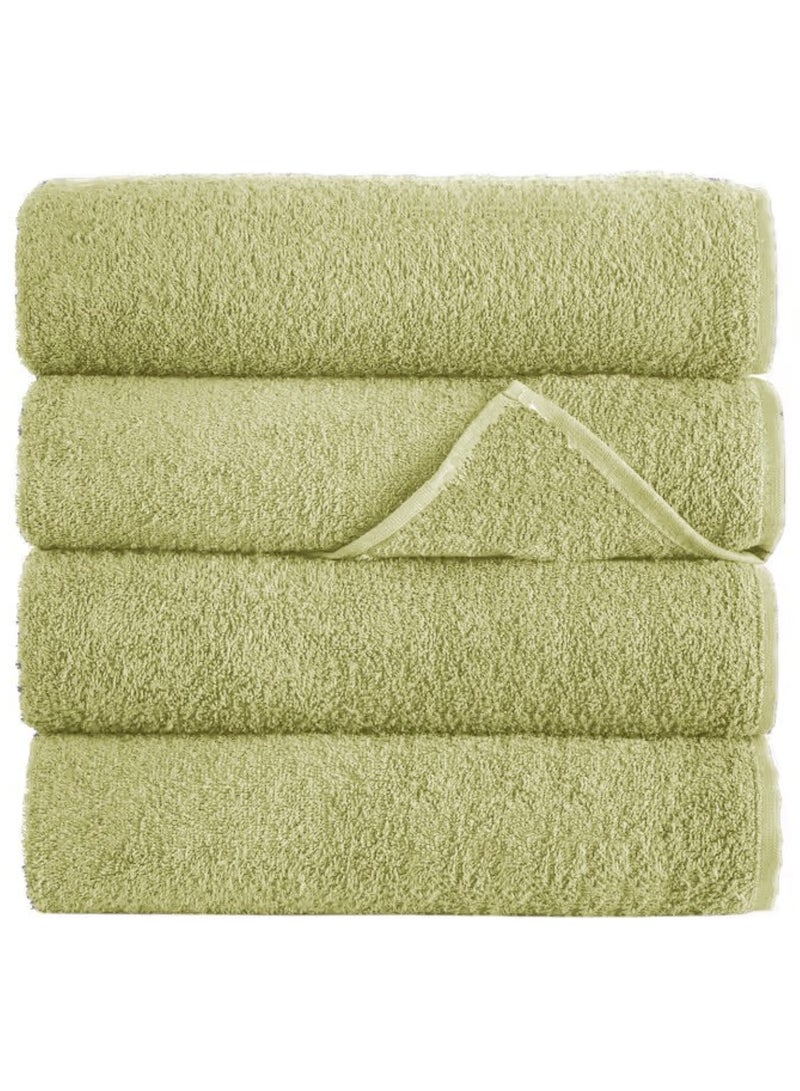 MAXQON Pack Of 4 - Bath Towel - 100% Cotton 600 GSM Large Size (70x140cm) Highly Absorbent And Super Durable , Color Beige  - Image 1