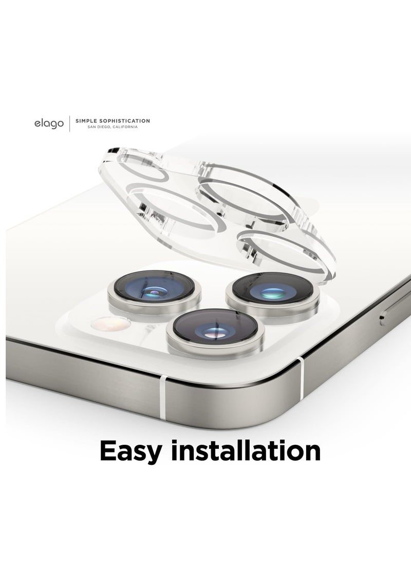 iPhone 15 PRO and iPhone 15 Pro MAX Camera Lens Protector Supreme Tempered Glass - Clear - Image 5