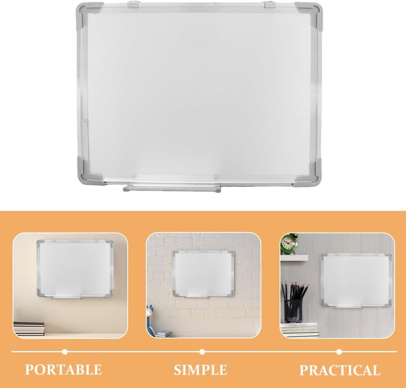 Ipetboom 2pcs Small White Dry Erase Board 30x40cm Hanging Message Whiteboard for Office Classroom Home Writing and Drawing - Image 3