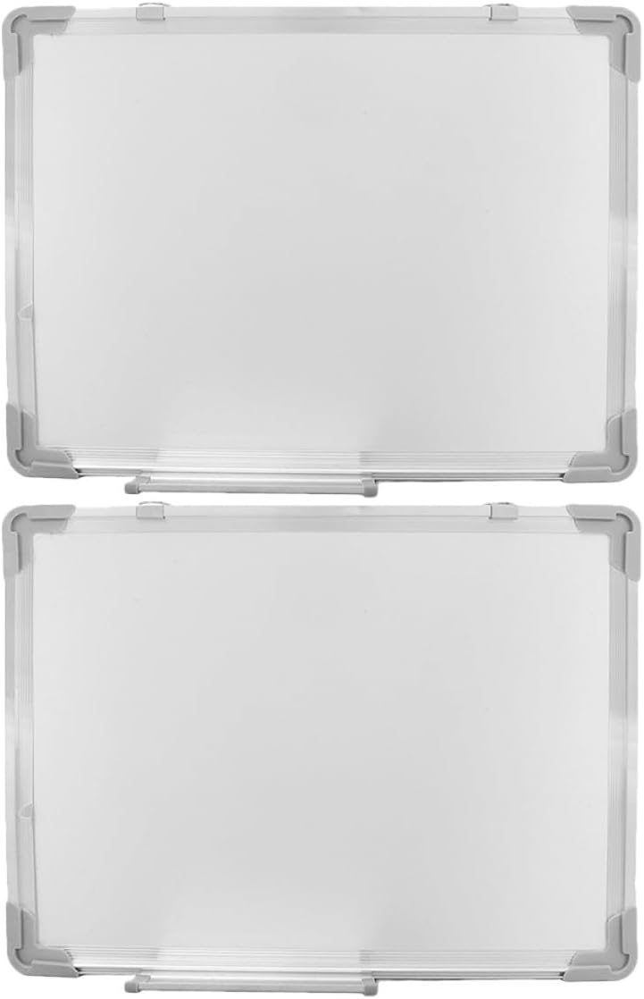 Ipetboom 2pcs Small White Dry Erase Board 30x40cm Hanging Message Whiteboard for Office Classroom Home Writing and Drawing - Image 1