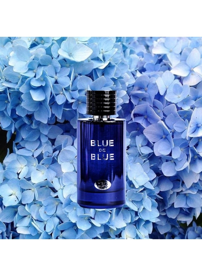 HIBA'S COLLECTION Blue De Blue Eau de Parfum Natural Spray for Men - 100ml (3.4 fl oz) - Sophisticated and Refreshing Masculine Fragrance - Image 4