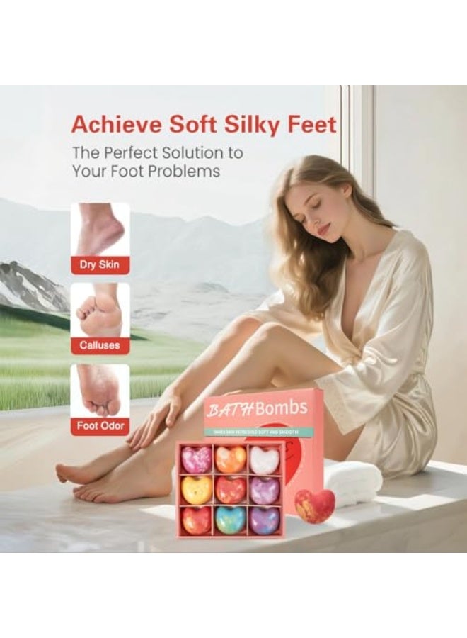 Day Wins Bath Bombs Gift Set, 9 Pack Organic & Natural Essential Oil Handmade Bombs, with Shea Butter and Glycerin, Natural Bomb Fizzies for Relaxing, Spa Gifts for Women - Image 5