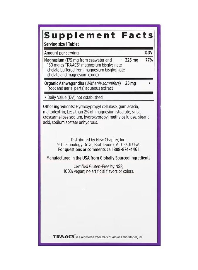 Magnesium + Ashwagandha, 30 Tablets