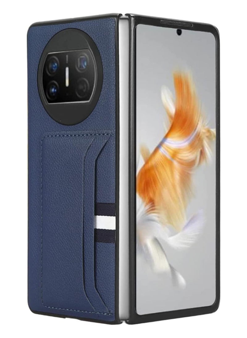 Compatible With Huawei Mate X3 Case Premium PU Leather Ultra Slim Shockproof Back Bumper Phone Case Cover with Card Slot  - Image 1