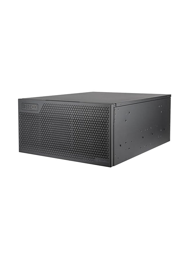 SilverStone Technology SilverStone RM52 5U Rackmount Server Chassis, Supports Up to SSI-EEB Motherboards & Dual 360mm Liquid Cooling Radiators, 8 PCI Expansion Slots, USB Type-C Interface, Black - SST-RM52  - Image 1