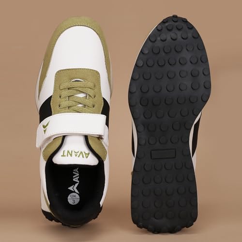 AVANT Kids' TrailPals Sneakers (AVKSH001CL02SIZE1_Olive/Black_UK1) - Image 5