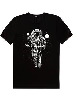 Rock&Roll Astronaut with Bicycle, Astronaut with Broom, Skateboarder Astronaut Men's 3-Piece Eco Pack T-Shirt  - Image 5