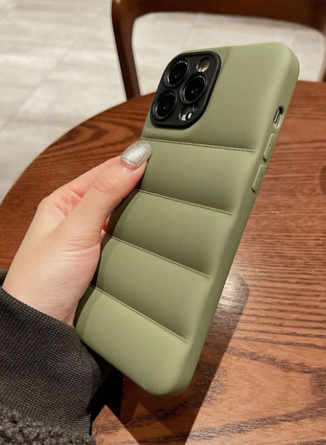 VR CREATIVE Green Puffer Jacket Case (Matte) for Apple iPhone 12 Pro Max - Image 5