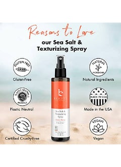 Beauty by Earth Sea Salt Spray For Hair Men & Women Beach Waves Spray Hair Texturizer Hair Spray For Fine Hair Texturizing Spray For Hair Texture Spray For Hair Volumizing Spray Sea Salt Spray For Hair Women  - Image 3