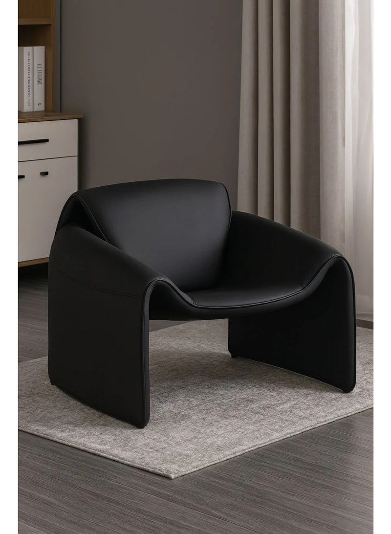 كرسي جلدي بتصميم عصري فريد