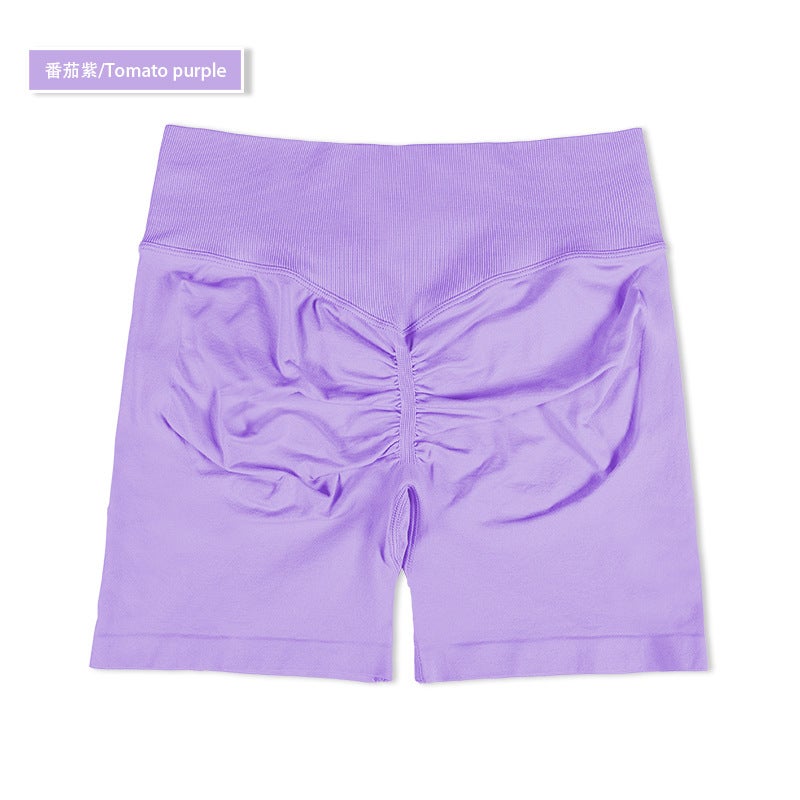 Generic DFYNE Seamless Sports Shorts Yoga Fitness Set tomato purple 