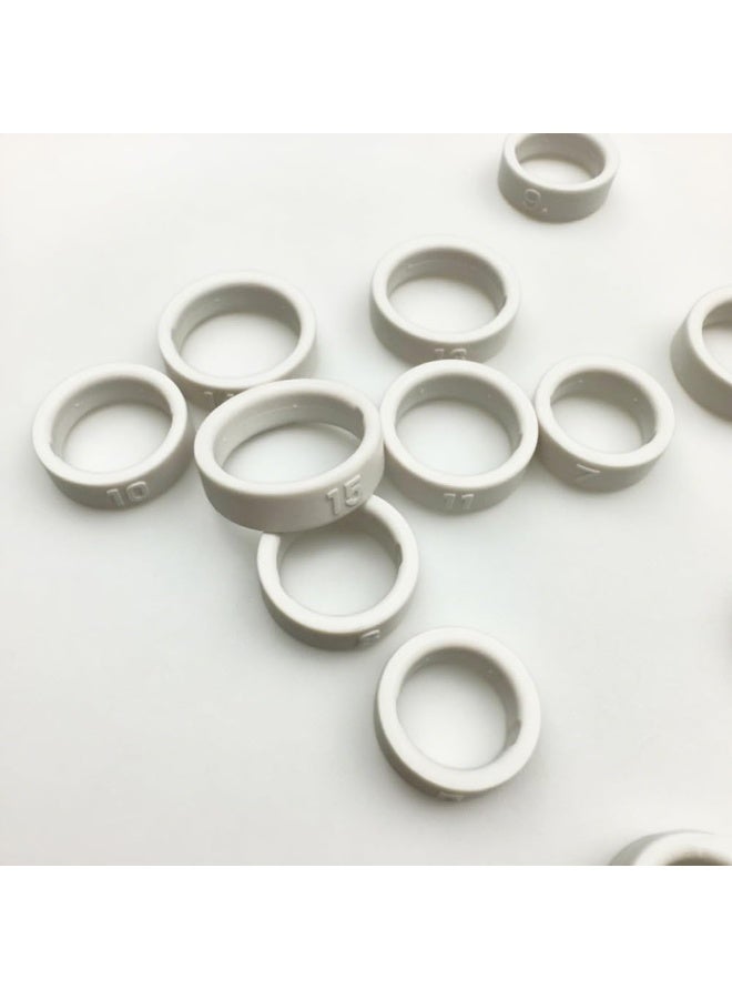 jaexest 12 Sizes White Ring Size Measuring Kit - Accurate Plastic Ring Gauge Tool for Finger Circumference Measurement - Portable Ring Sizer Set for Home Jewelry Shopping Travel - Image 4