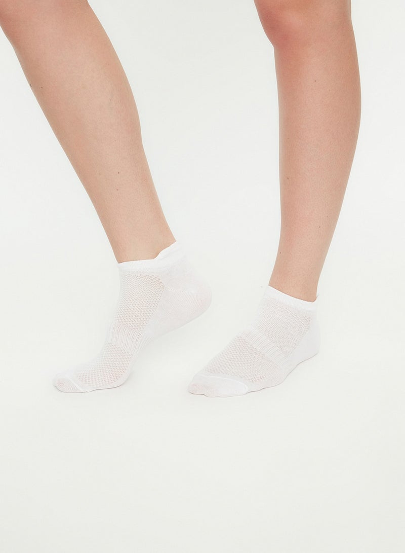 trendyol Gray 5 Pack Cotton Knitted Sports Yoga Socks Twoaw20Co0011 - Image 5