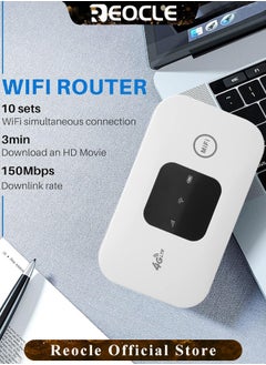 REOCLE Mobile WiFi Hotspot 4G LTE Unlocked Wi-Fi Hotspot Device Wireless WiFi Router Pocket Portable WiFi Hotspot Mobile Travel-Friendly Mobile Travel Router  - Image 2