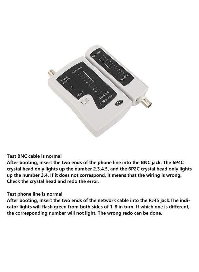 ماركة غير محددة - جهاز اختبار اطراف الكابلات للتاكد من سلامة التوصيلات RJ45 – BNC اتنين * واحد /  HS-428 - Image 1