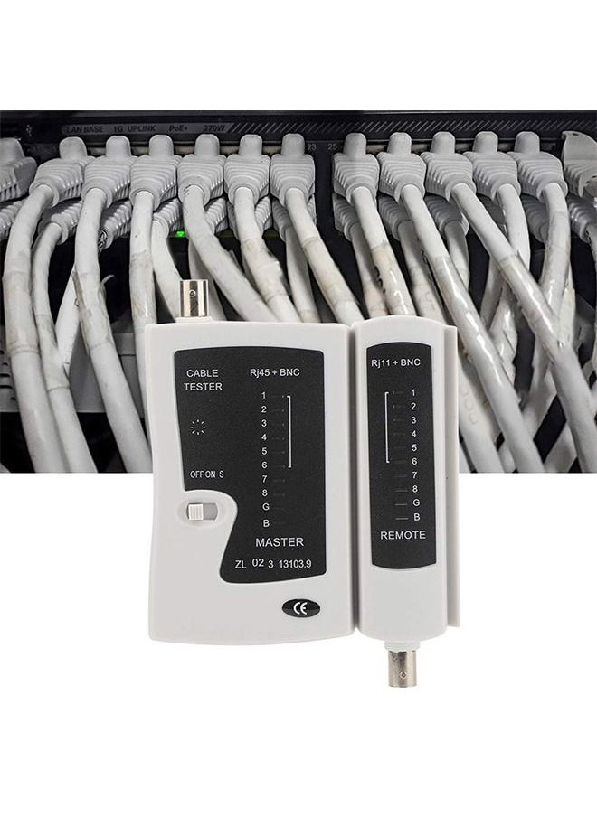 ماركة غير محددة - جهاز اختبار اطراف الكابلات للتاكد من سلامة التوصيلات RJ45 – BNC اتنين * واحد /  HS-428 - Image 1