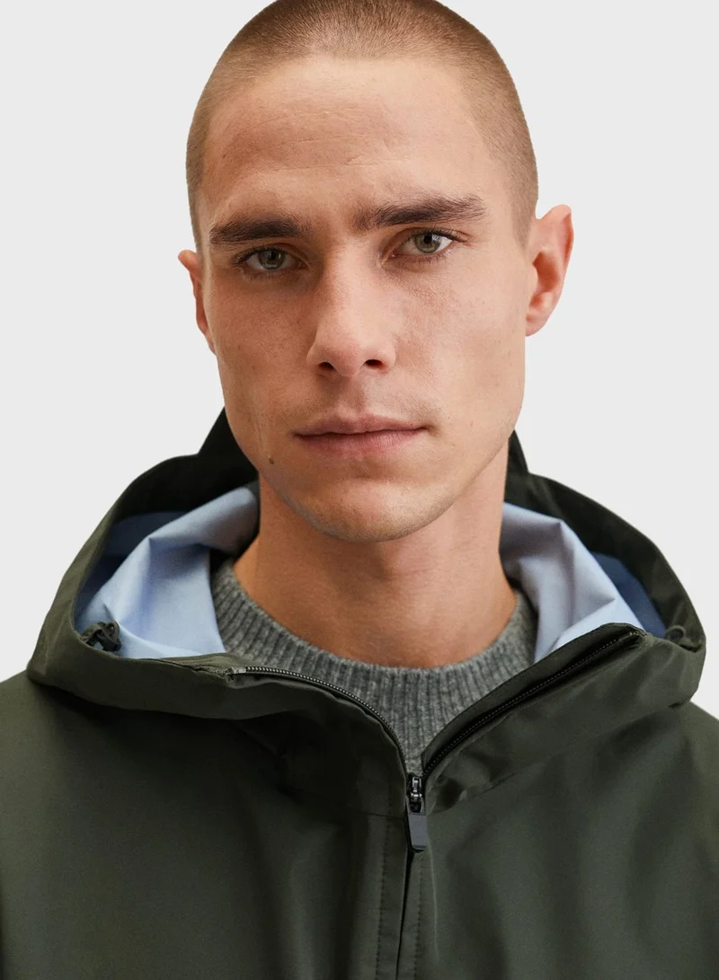 Mango Man Essential Hooded Jacket
