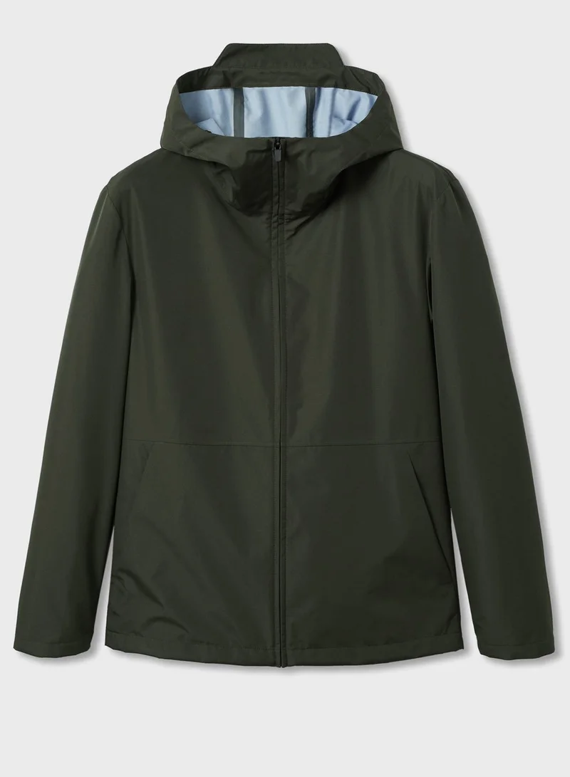 Mango Man Essential Hooded Jacket