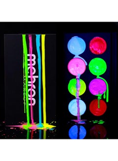 mehron Mehron Makeup Paradise FX Neon UV Glow 8 Color Palette | Magnetic Refillable Special Effects Paint Palette | Professional Water Activated Paint for Raves, Costumes, SFX, Halloween, & Cosplay  - Image 2