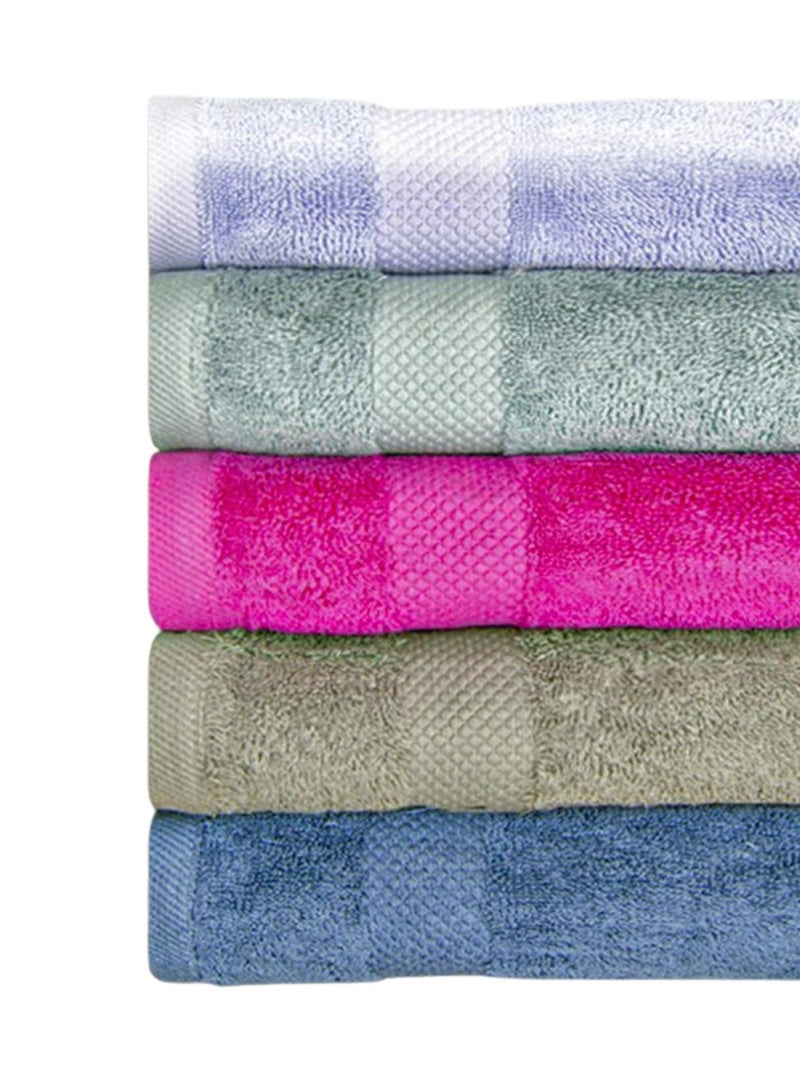 Jacquar Dina Pack of 8 Egyptian Cotton 100% Face Towel, Super Soft and Highly Absorbent Basic Solid Premium Towels for Bathroom Size 30cm x 30cm - Image 1