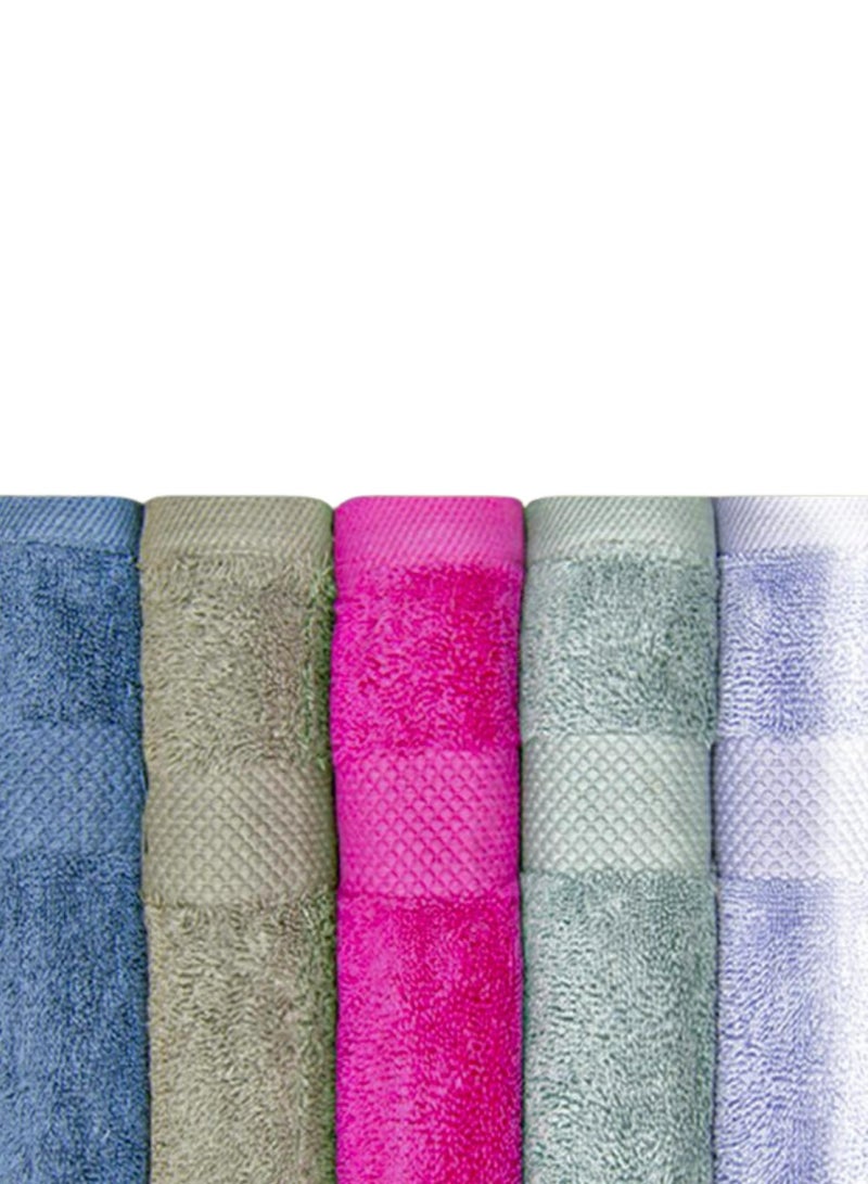 Jacquar Dina Pack of 8 Egyptian Cotton 100% Face Towel, Super Soft and Highly Absorbent Basic Solid Premium Towels for Bathroom Size 30cm x 30cm - Image 2