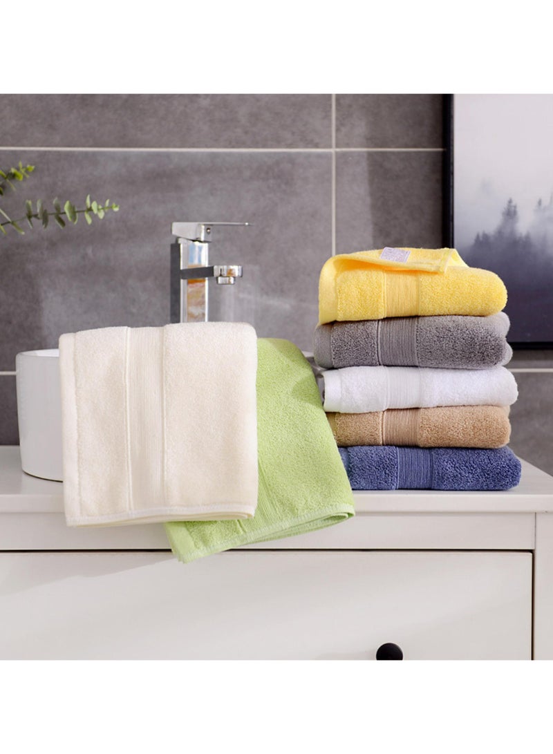 Jacquar Dina Pack of 8 Egyptian Cotton 100% Face Towel, Super Soft and Highly Absorbent Basic Solid Premium Towels for Bathroom Size 30cm x 30cm - Image 3