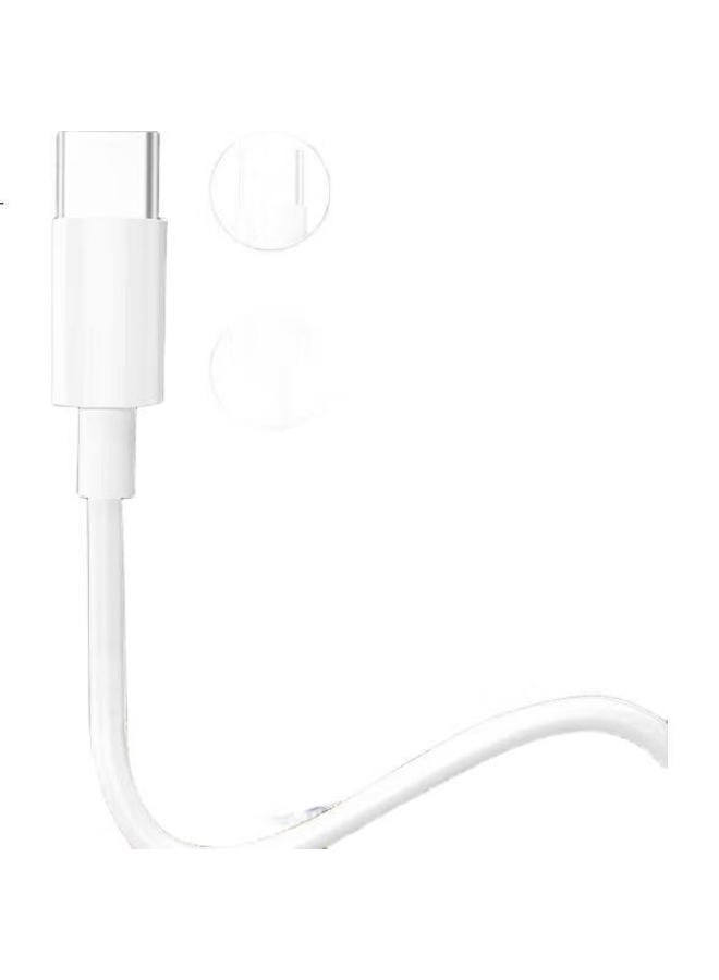 Lenvog Lanwogang Compatible Iphone 16/15 Data Cable, Double-Ended Pd 60W Fast Charging Cable, C To C Charging Cable For Apple Ipad/Macbook, Laptop, Huawei, Xiaomi Phones, 1 Meter, White - Image 1