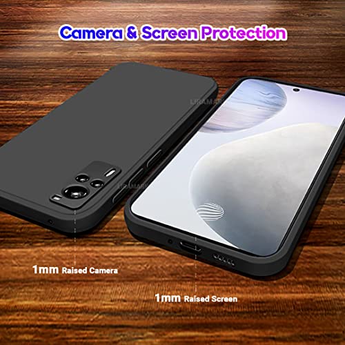 LIRAMARK Silicone Soft Back Cover Case for Vivo X60 (Black) - Image 3
