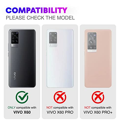 LIRAMARK Silicone Soft Back Cover Case for Vivo X60 (Black) - Image 2