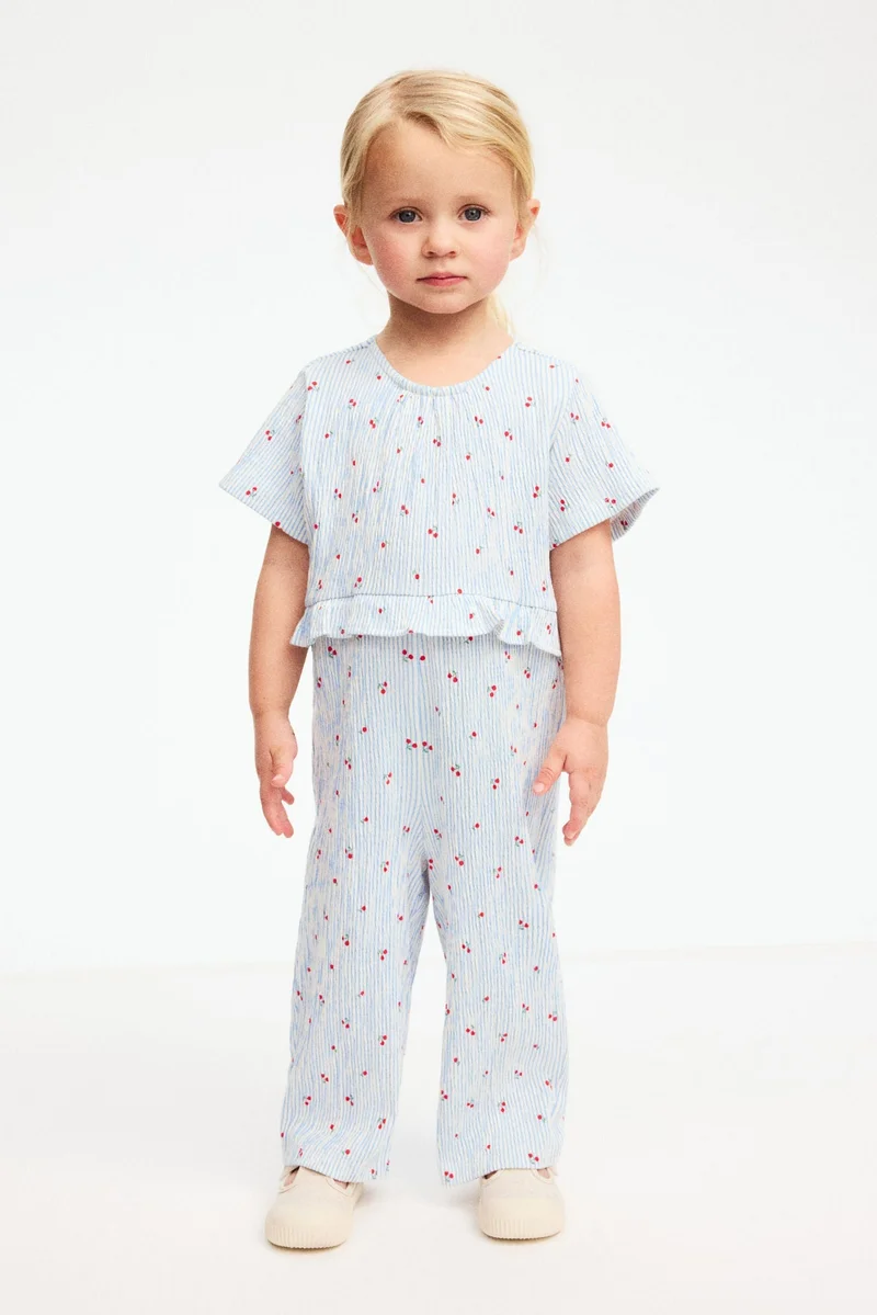 H&M Crinkled romper suit