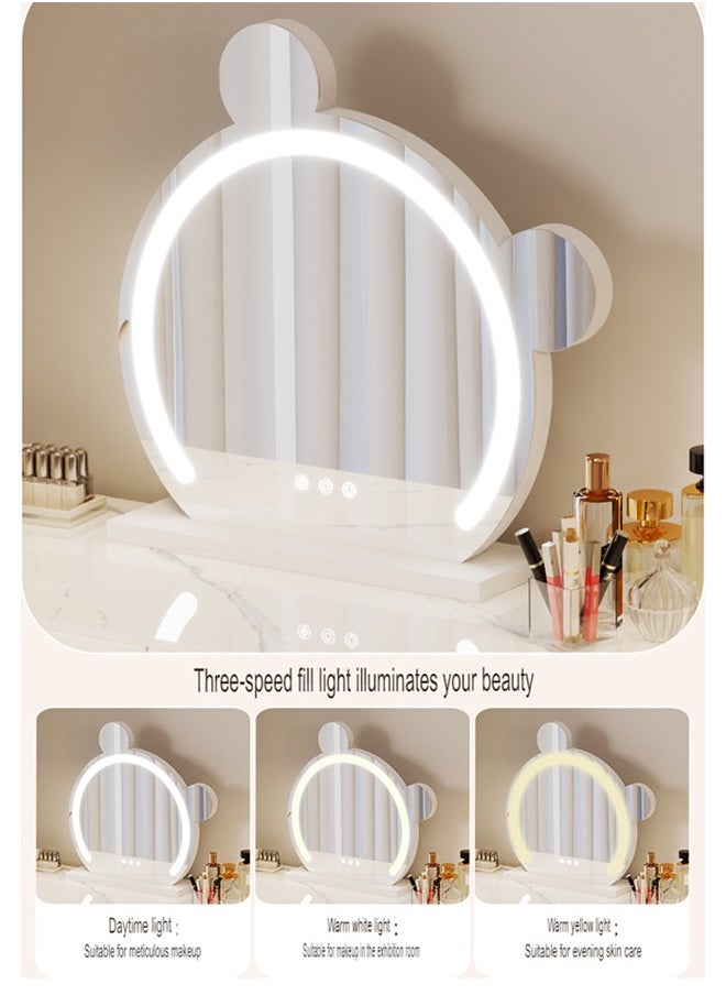 keke Elegant and Efficient Smart Dressing Table for Contemporary Living Spaces with LED Mirror  - Image 3