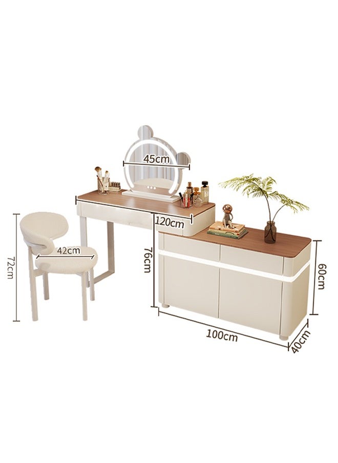 keke Elegant and Efficient Smart Dressing Table for Contemporary Living Spaces with LED Mirror  - Image 5