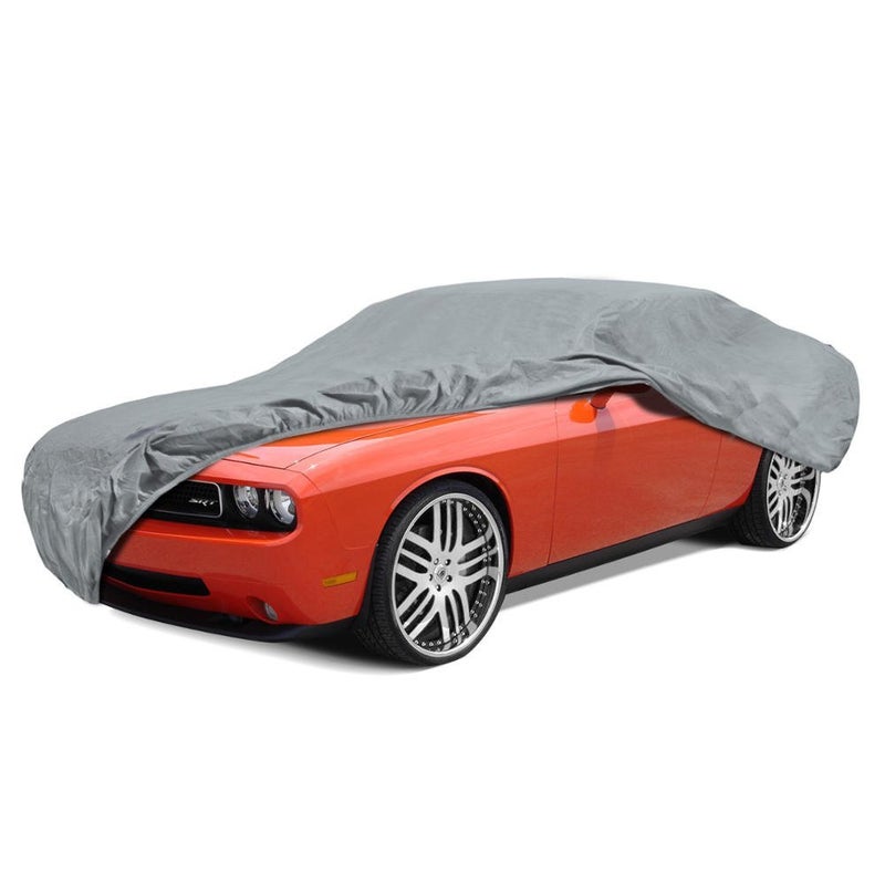 BDK Universal Fit Water Resistant All Weather Indoor Outdoor Car Cover for Sedan SUV Auto Vehicle - Protect from UV Light, Rain, Snow, Dust, Debris, Pollen, Tree Sap & More - XL1 210L x 75W x 50H - Image 1