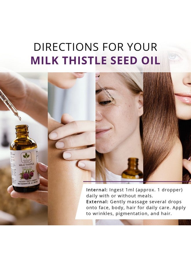 TODICAMP Co2 Extracted Usda Organic Milk Thistle Seed Oil 100% Potent Liver Support Milk Thistle Oil Pure Milk Thistle Drops Rich In Omegas Tocopherols Silymarin Zinc 2 Fl Oz - Image 5