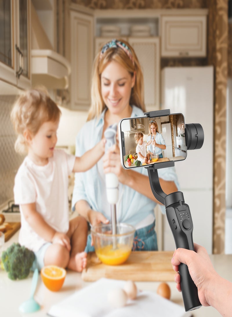 Handheld 3-Axis Smartphone Gimbal Stabilizer Anti-shake Vertical/ Horizontal Use Built-in Battery with Mini Tripod Stand Replacement for iPhone 13/12/11/10 - Image 3