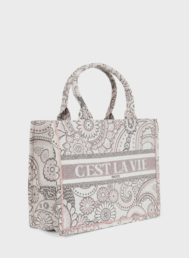 DeFacto  Printed Tote Bag for Women | Best Price UAE