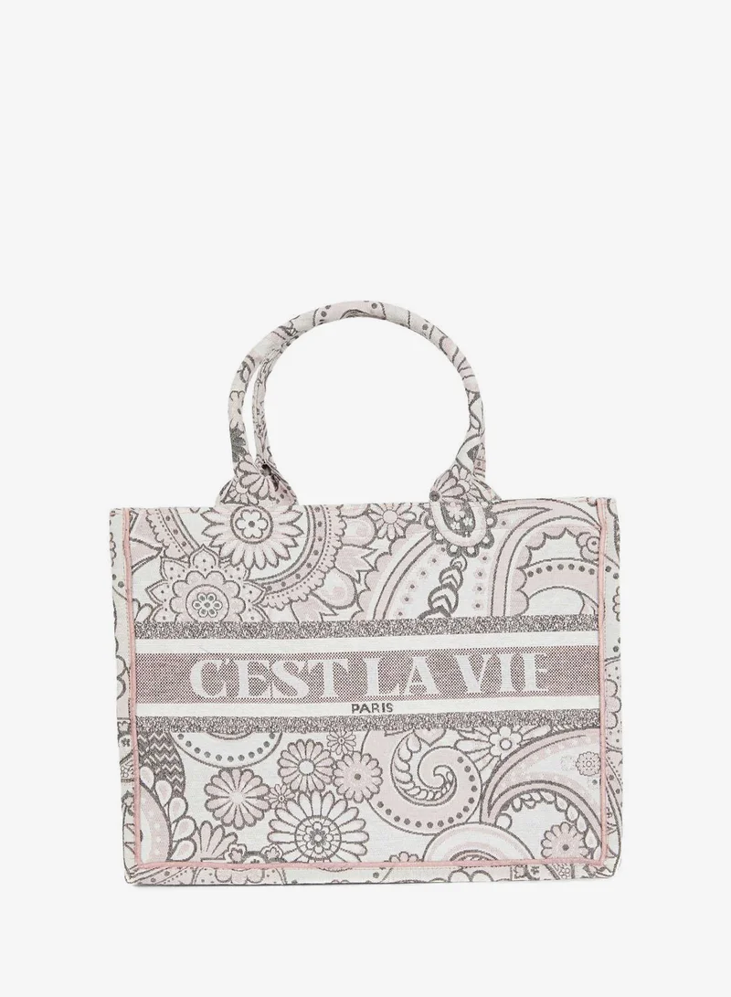 DeFacto Printed Tote Bag