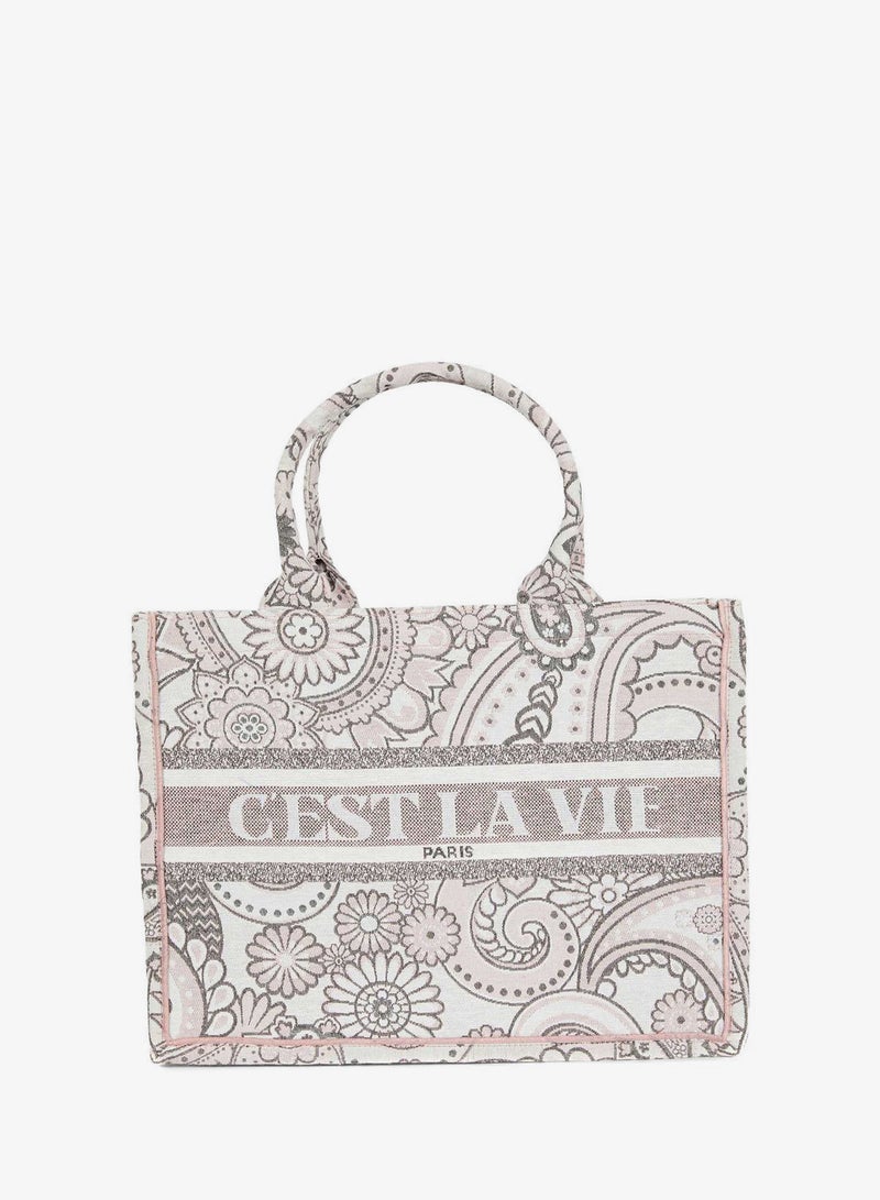 ديفاكتو حقيبة توت بتصميم مطبوع - Image 1