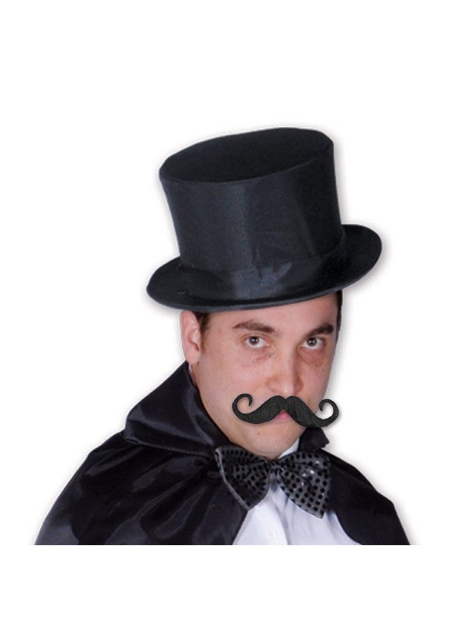 Beistle Handlebar Mustache, Self-Adhesive Fake Hairy 'stache, Halloween Stick on Facial Hair for Pirates, Cowboys, & Mario Costume for Parties, 5” - Image 1