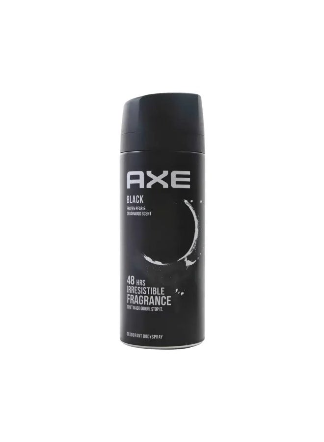 Axe Black Frozen Pear And Cedarwood Scent Mens Deodorant Spray with 48 hours Of Irresistible Fragrance- 150ml - Image 1