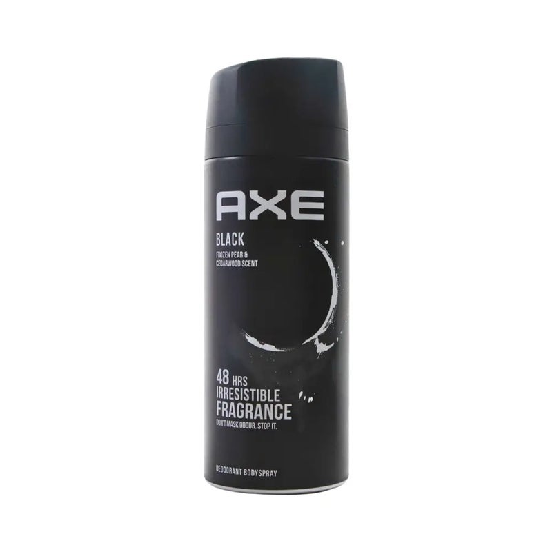 Axe Black Frozen Pear And Cedarwood Scent Mens Deodorant Spray with 48 hours Of Irresistible Fragrance- 150ml - Image 1