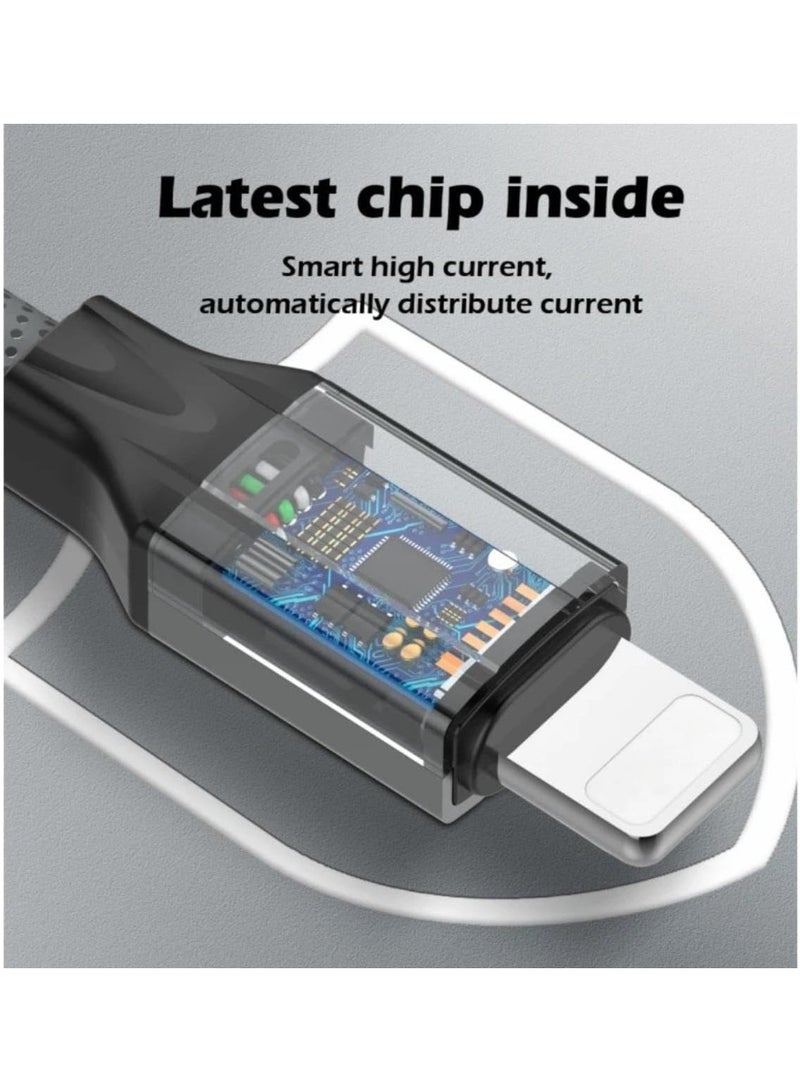 لدنيو كابل بيانات سريع الشحن LC441C بقوة 65 واط من النوع C إلى النوع C بطول 1 متر مع خاصية منع ارتفاع درجة الحرارة - رمادي - Image 2