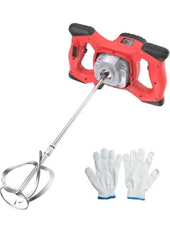 erorex 2 Electric Cement Mixer Stirrer 6 Speed Handheld Concrete Mixer For Mortars Paint Mud Grout 800Rpm Eu Plug  - Image 1